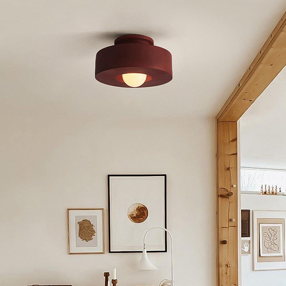 Lámpara de techo moderna de madera con diseño de protección ocular | boxzora