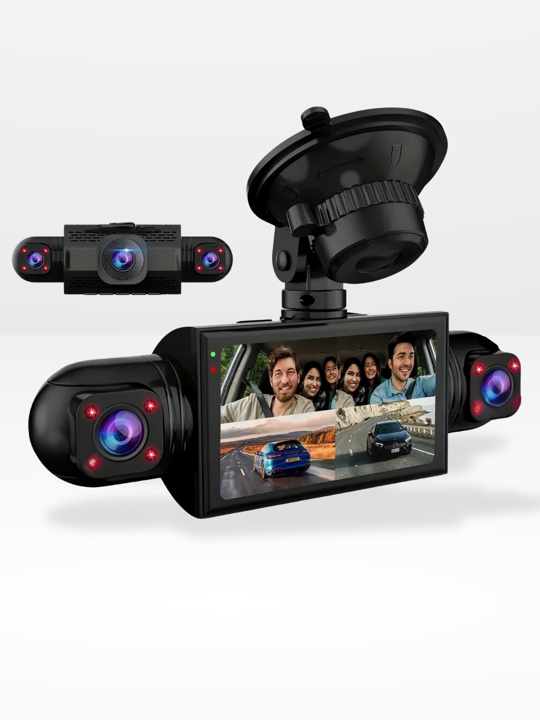 DashGard Pro CX360 كاميرا سيارة 360° — مسجل قيادة بدقة Full HD، رؤية ليلية، مراقبة أثناء الوقوف