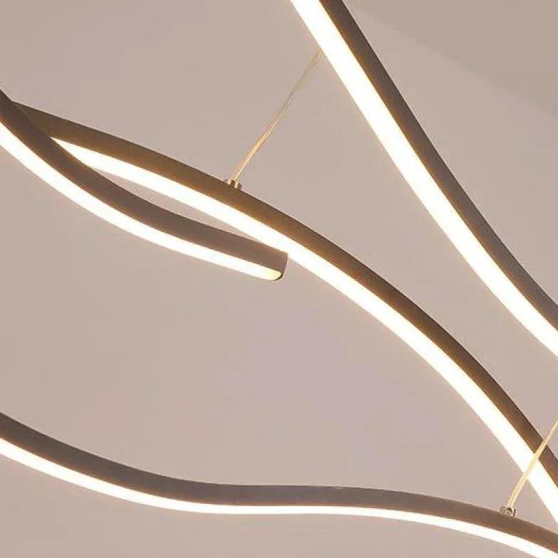 Lámpara colgante LED minimalista con diseño nórdico de barra larga | boxzora