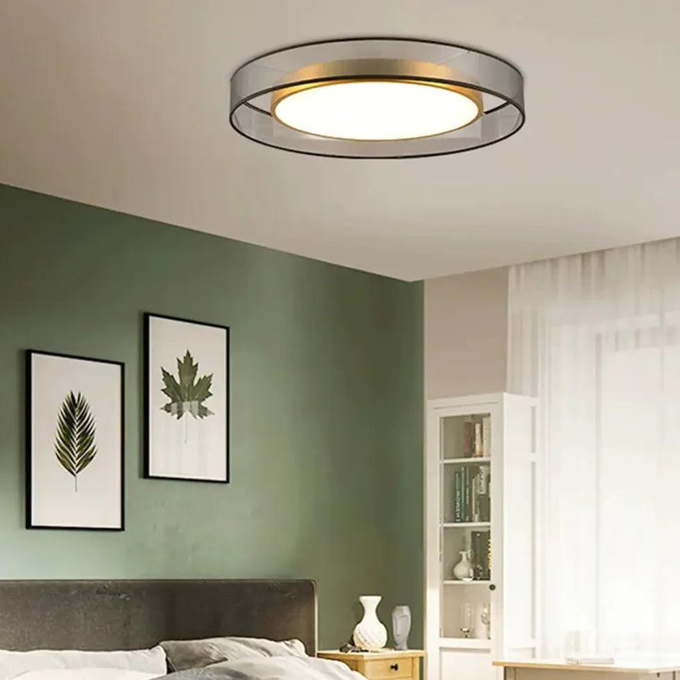 Design luxueux de plafonnier rond en cuivre | boxzora