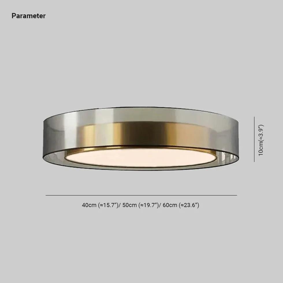 Design luxueux de plafonnier rond en cuivre | boxzora