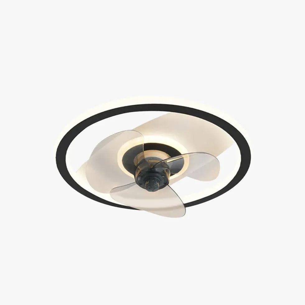 Ventilateur de plafond moderne et fin avec éclairage pour le salon | boxzora