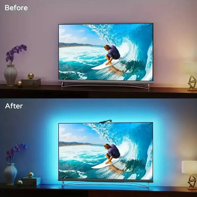 Striscia LED per retroilluminazione TV con sincronizzazione dello schermo