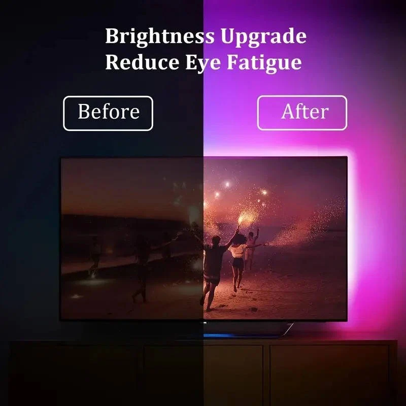 Striscia LED per retroilluminazione TV con sincronizzazione dello schermo