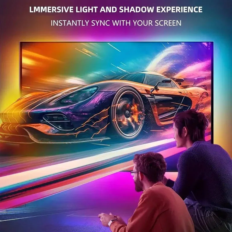 Striscia LED per retroilluminazione TV con sincronizzazione dello schermo