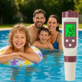 Digitale pH- en chloormeter voor zwembaden — slimme 7-in-1-sensormeter