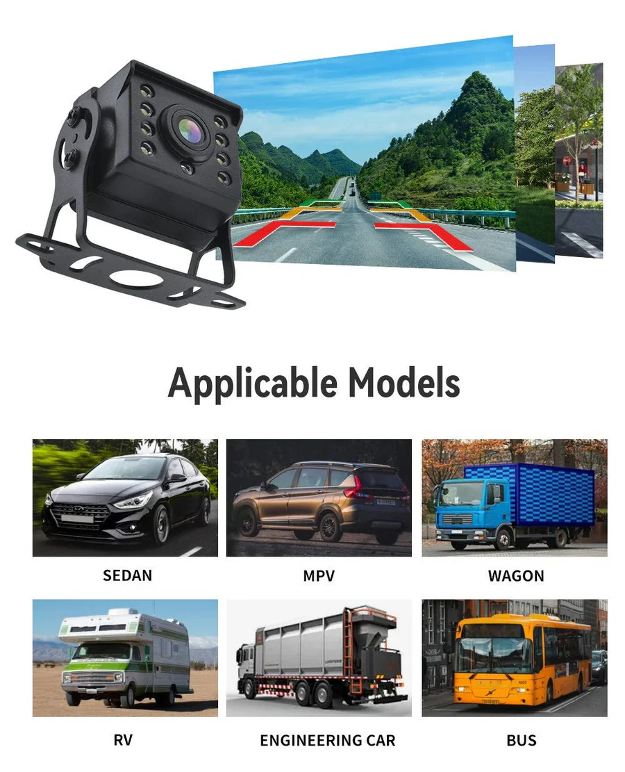 ユニバーサルワイヤレスバックカメラ - 車、トラック、RV用リアビューシステム