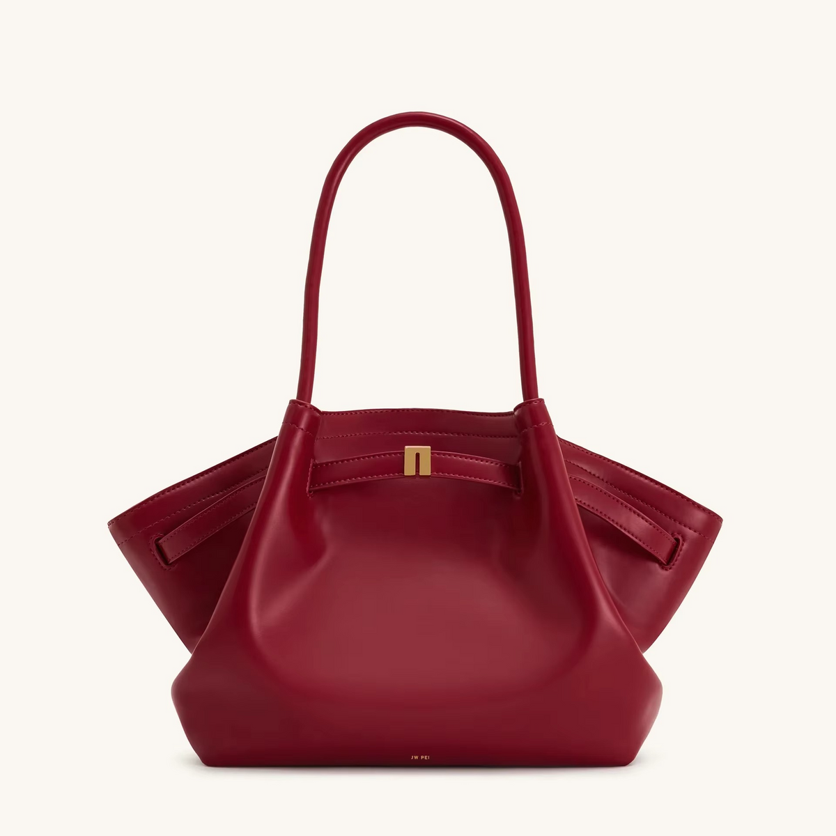 Große Schultertasche Hana in Velourslederoptik