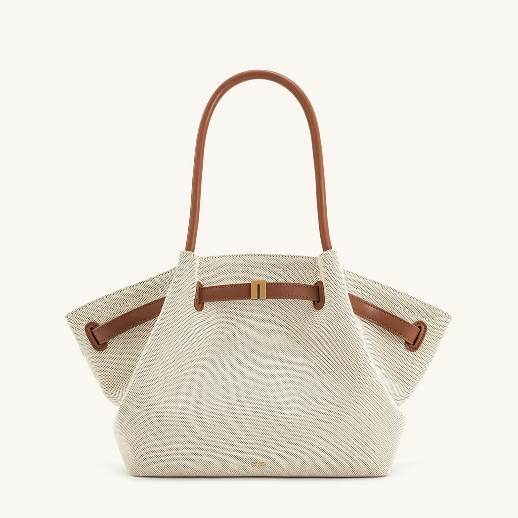 Große Schultertasche Hana in Velourslederoptik