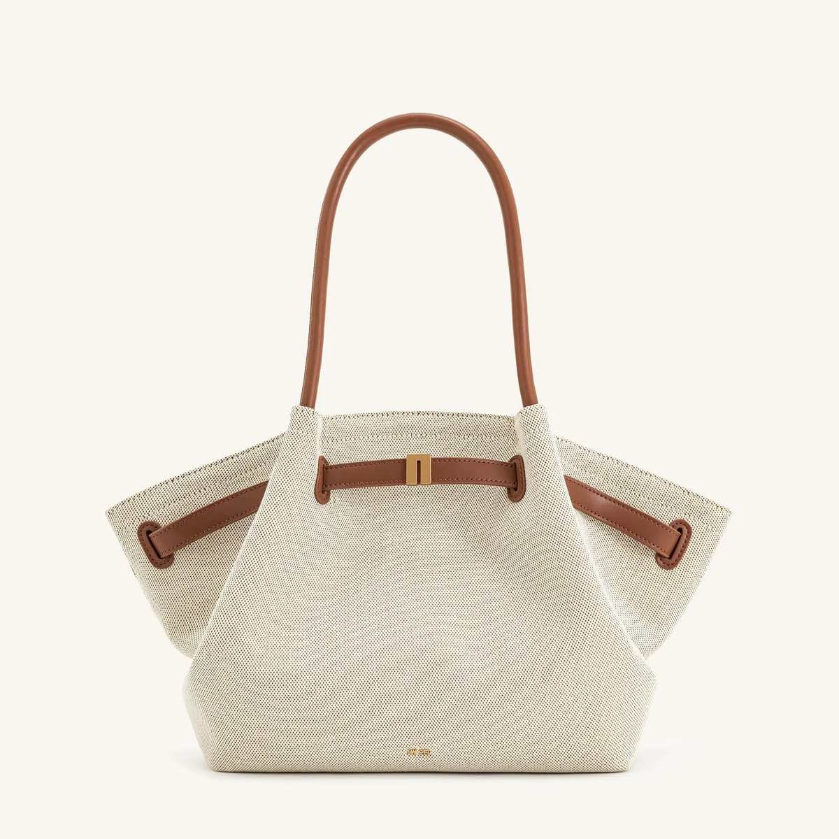Große Schultertasche Hana in Velourslederoptik