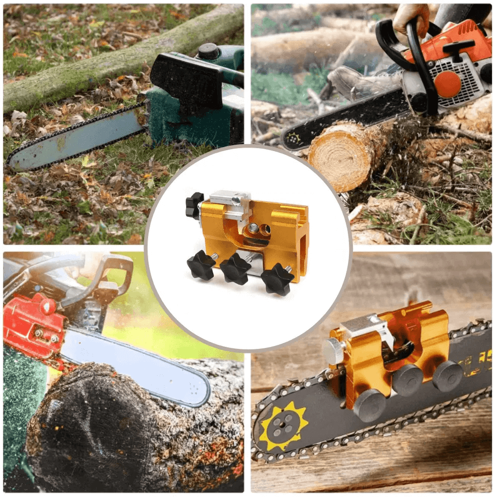 Chainsaw Chain Sharpener — Professional and Efficient Sharpening, 30-Degree Grinding Angle