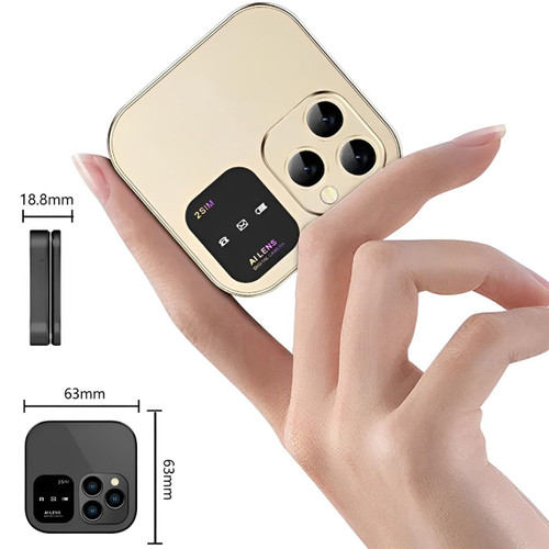 Téléphone à clapet pliable i16 Pro — double SIM, écran de 1.77", 1000 mAh, micro-USB