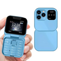 Téléphone à clapet pliable i16 Pro — double SIM, écran de 1.77", 1000 mAh, micro-USB