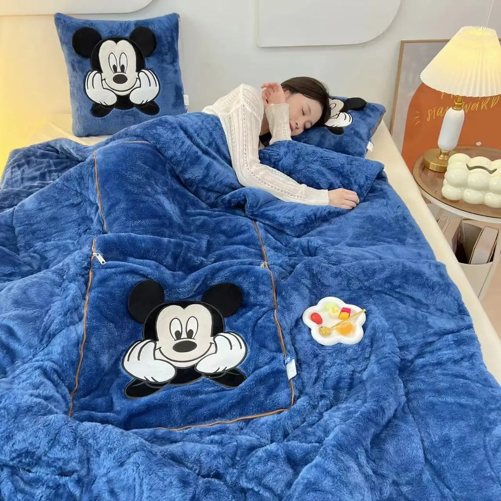 CozyNest 2-i-1-teppe- og putekombinasjon – smart, konvertibelt design