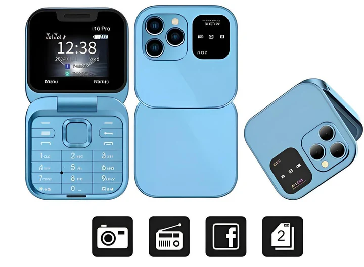 Kompaktes Dual-SIM-Klapphandy – Lange Akkulaufzeit, leichtes Design