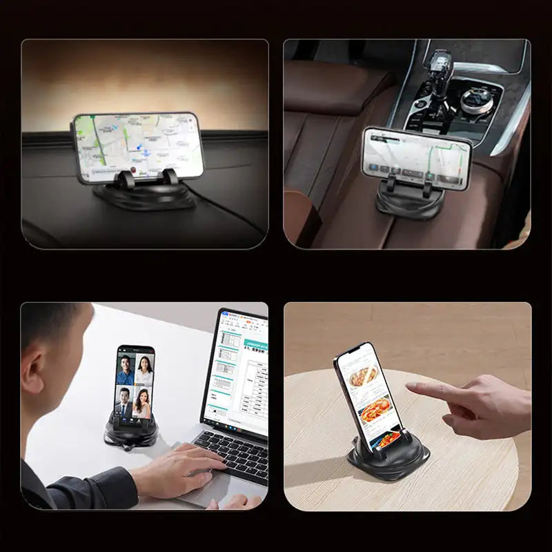360° RotateX Universal Car Phone Mount — Secure Adjustable Rotating Smartphone Holder