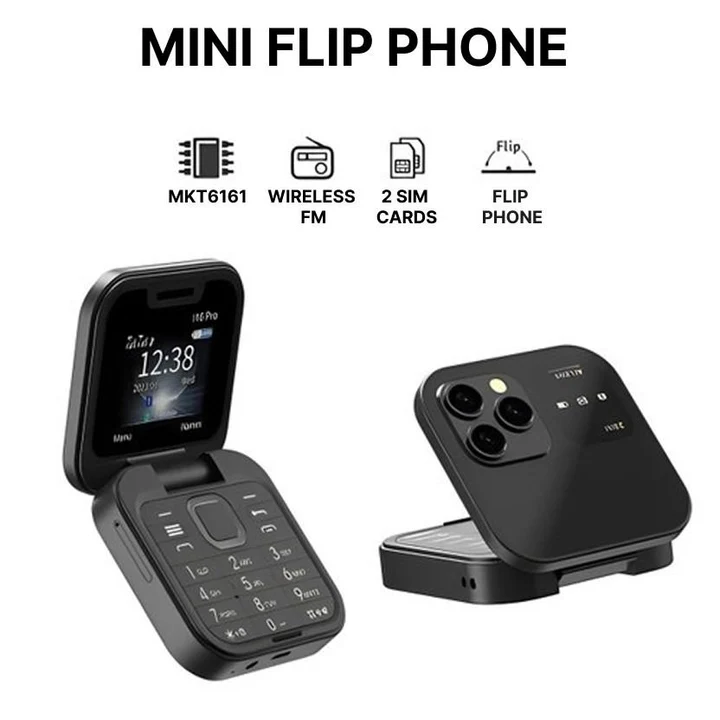 Kompaktes Dual-SIM-Klapphandy – Lange Akkulaufzeit, leichtes Design