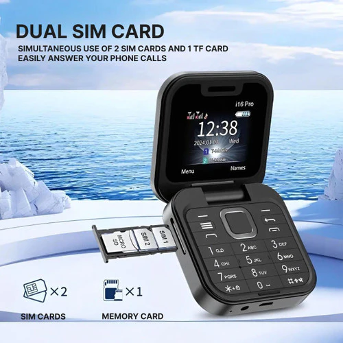 Kompaktes Dual-SIM-Klapphandy – Lange Akkulaufzeit, leichtes Design