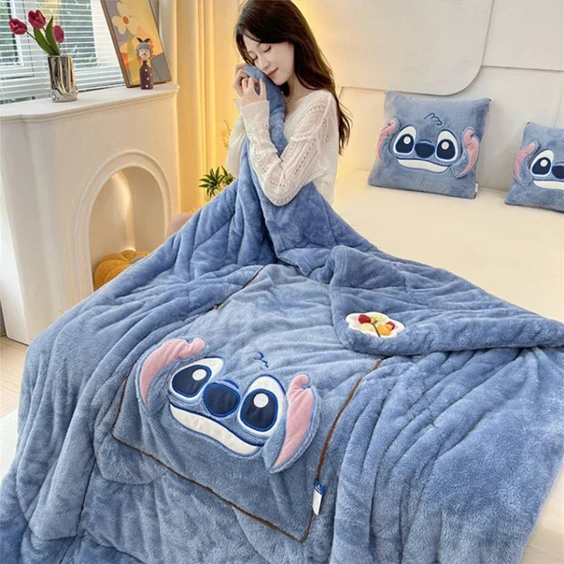 CozyNest 2-i-1-teppe- og putekombinasjon – smart, konvertibelt design