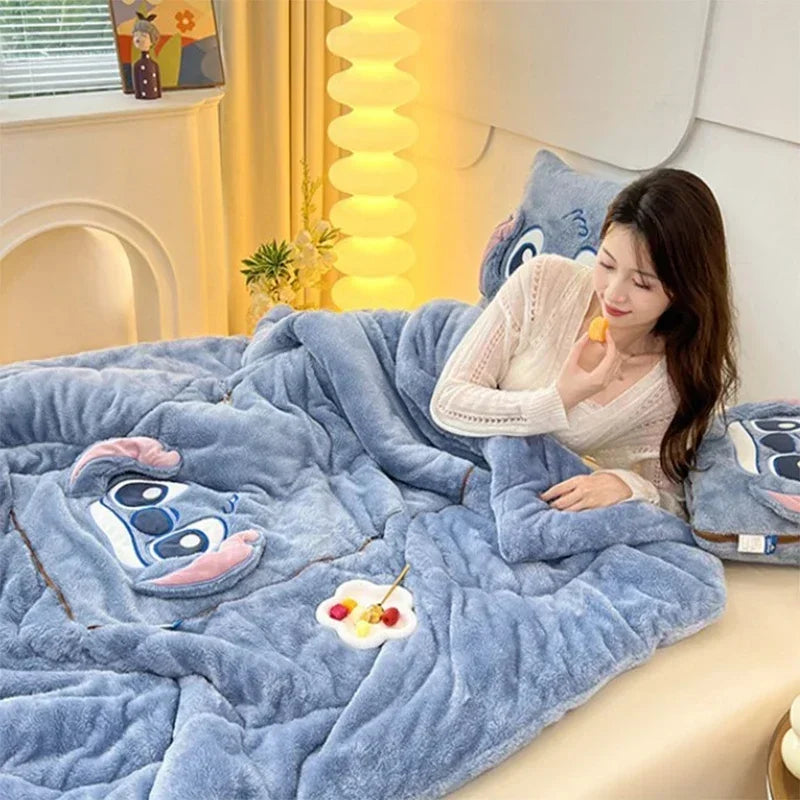 CozyNest 2-i-1-teppe- og putekombinasjon – smart, konvertibelt design