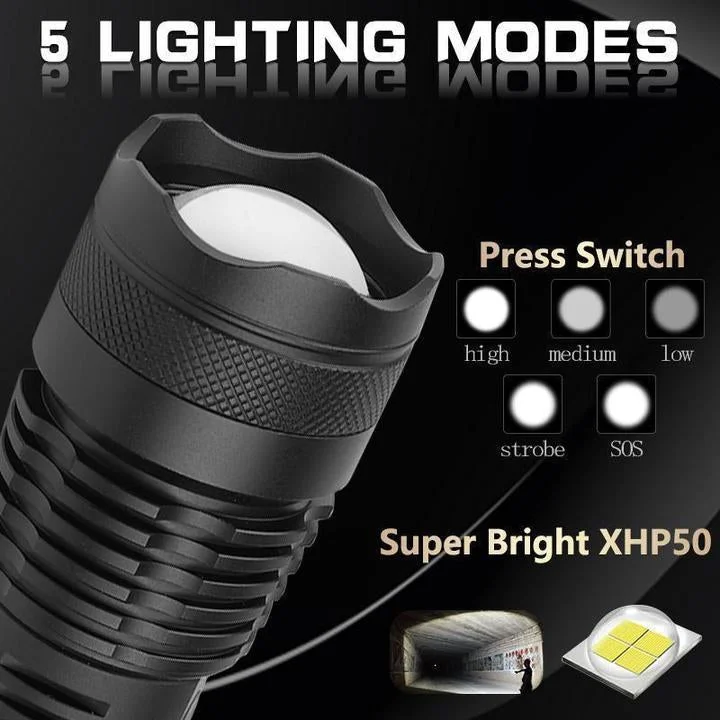 High Output 90,000 Lumens Flashlight