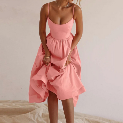 Robe Bretelles – Imprimé Frais & Silhouette Flatteuse