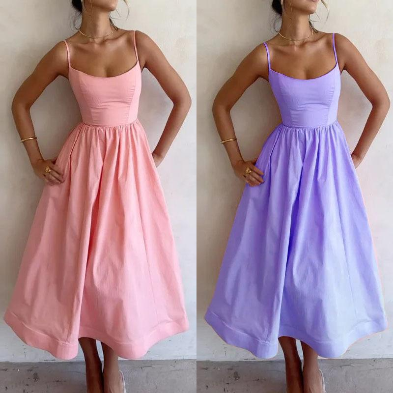Robe Bretelles – Imprimé Frais & Silhouette Flatteuse
