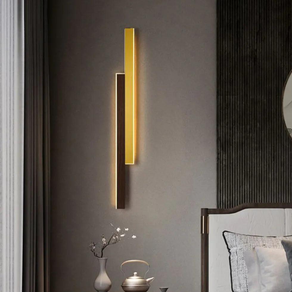 Minimalistyczna listwowa lampa ścienna LED do sypialni | boxzora