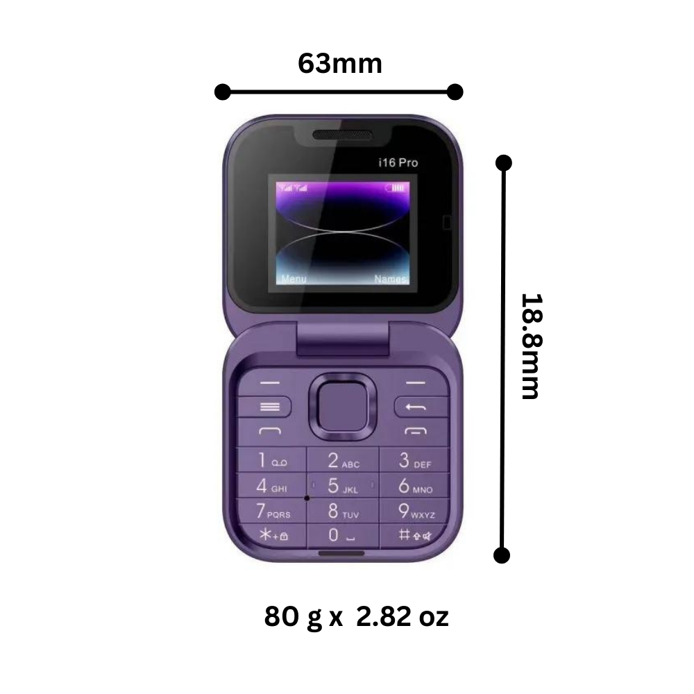 Compact Dual SIM Foldable Mobile Phone