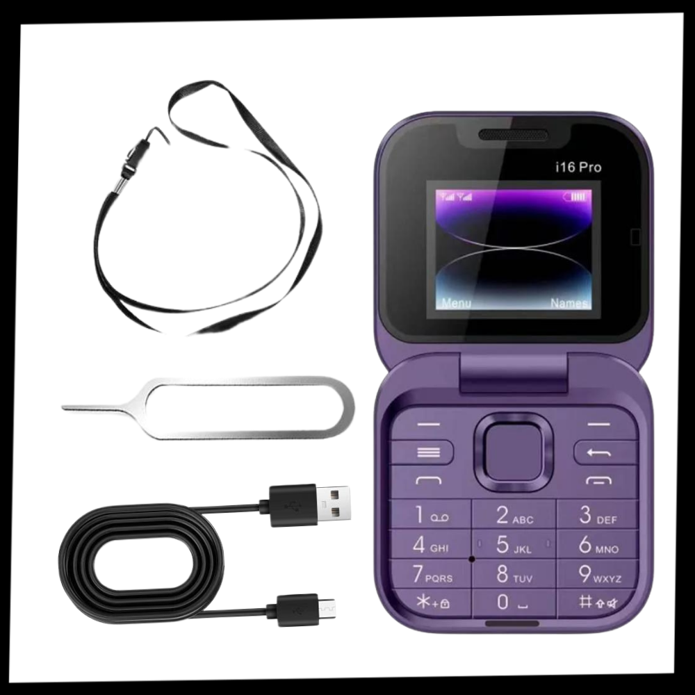 Compact Dual SIM Foldable Mobile Phone