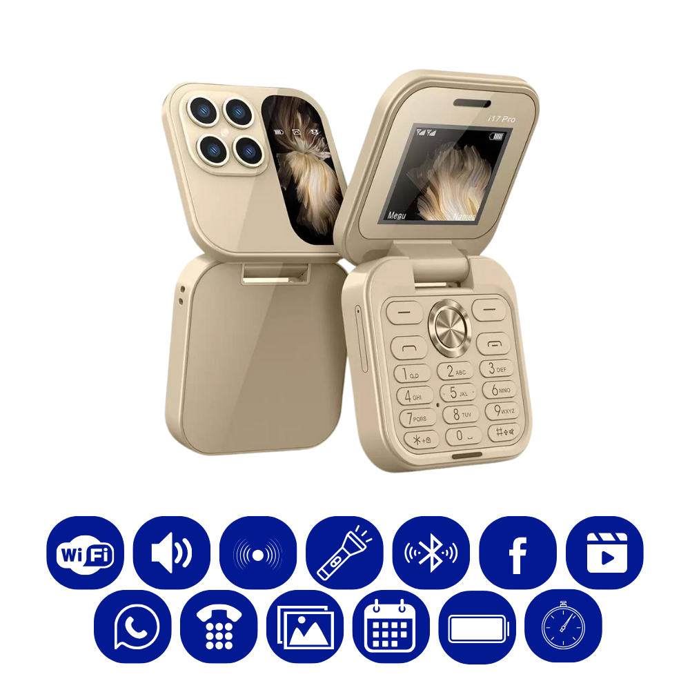 Compact Dual SIM Foldable Mobile Phone