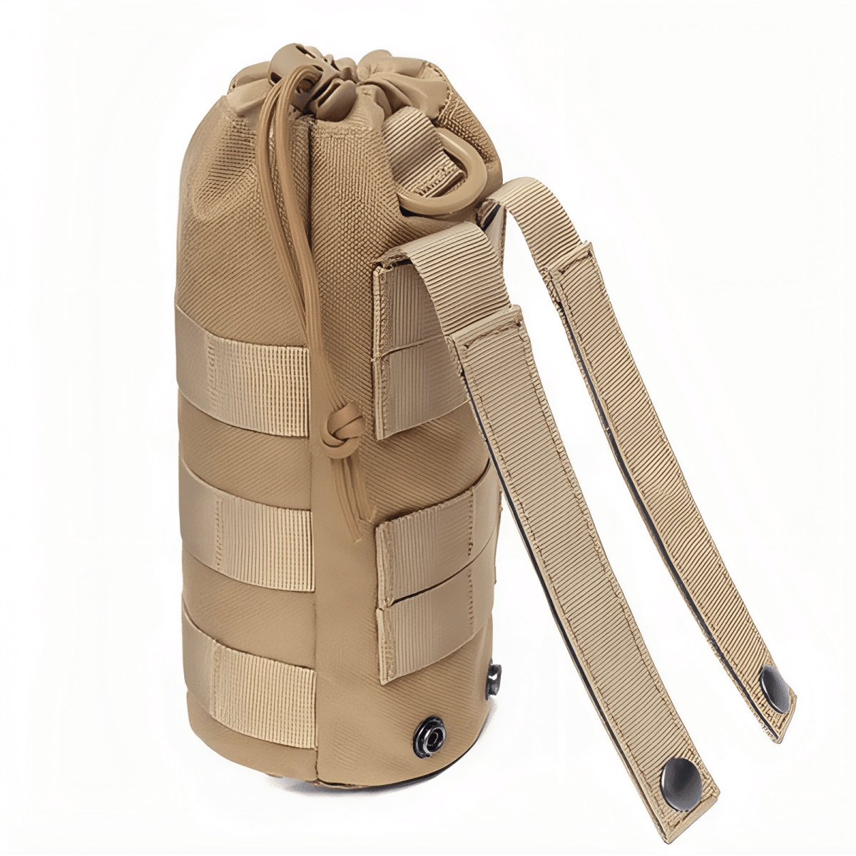 MOLLE-flaskeholder — 1.5L, kraftig vævsbåndsmontering