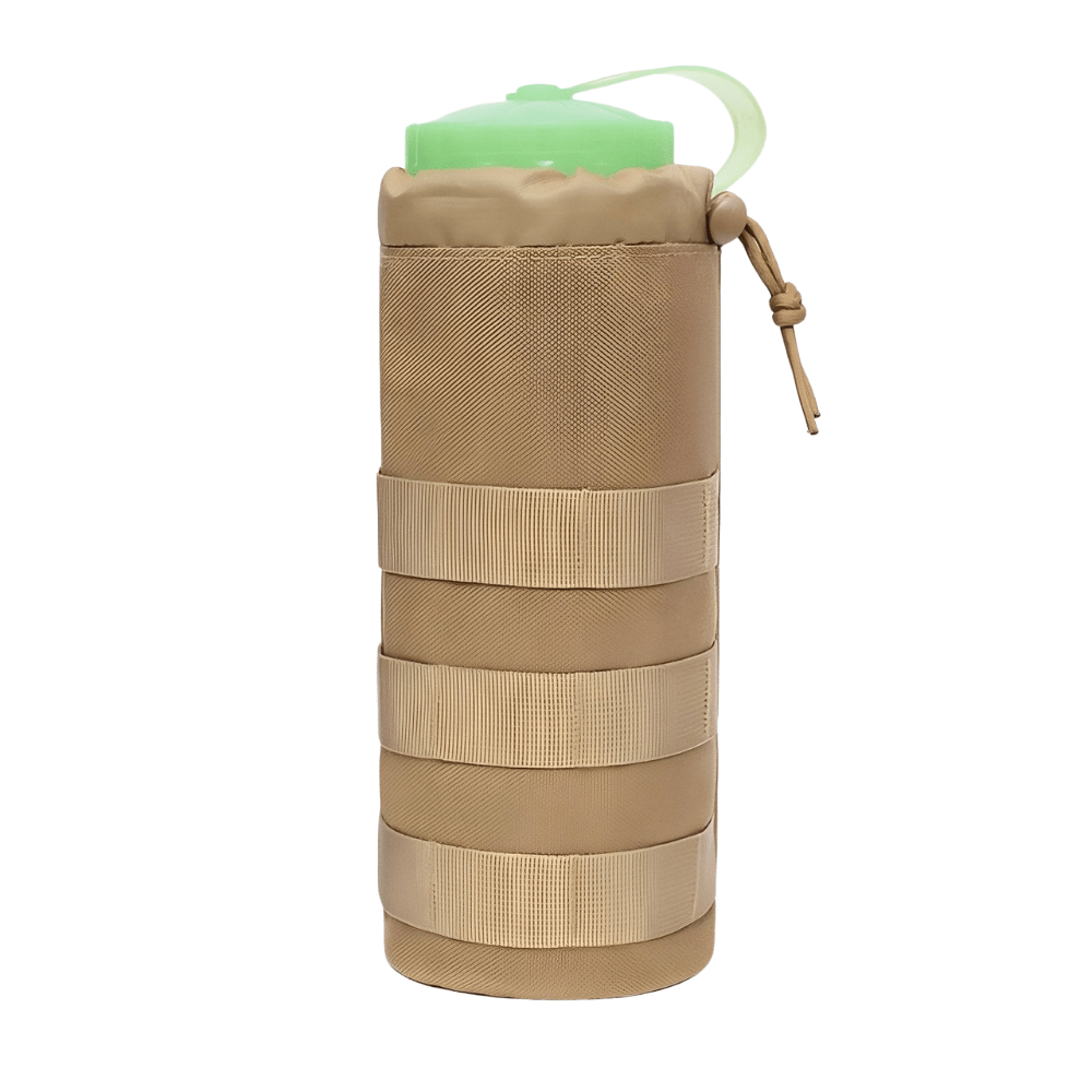 MOLLE-flaskeholder — 1.5L, kraftig vævsbåndsmontering