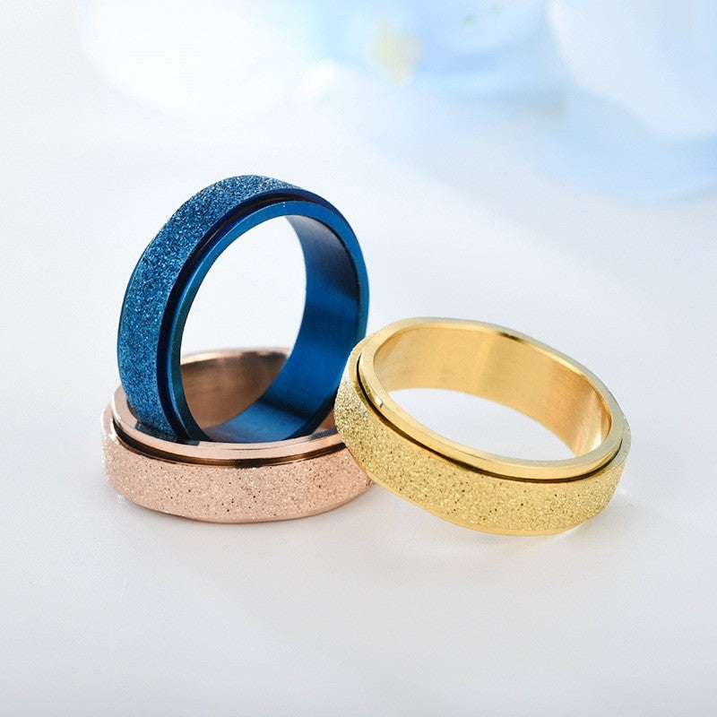 Rotating Fidget Ring — Continuous Spin Design, All Colors Available