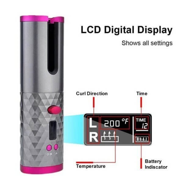 Automatic Wireless Hair Curler — One-Press Activation