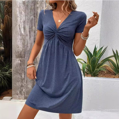 Robe "Nouée" V-Neck