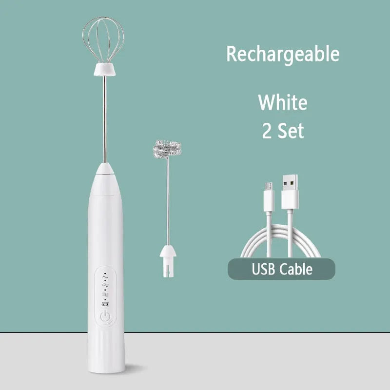 Espumador y batidor de leche portátil de acero inoxidable 304 — 30 cm, 126 g