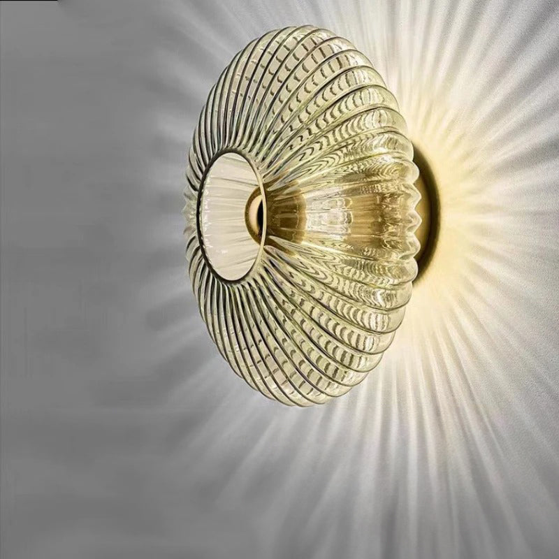 Applique murale en verre Garduru — Options de lumière chaude et froide, design raffiné et élégant