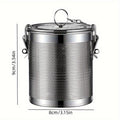 Infusor de especias reutilizable de acero inoxidable – Colador de malla fina con cadena larga para té suelto, hierbas y especias