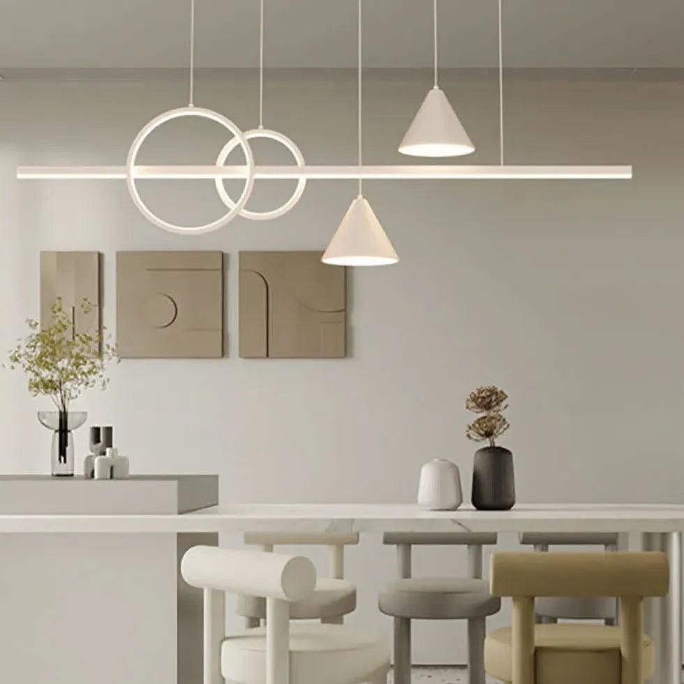 Lampă suspendată modernă geometrică pentru sala de mese | boxzora