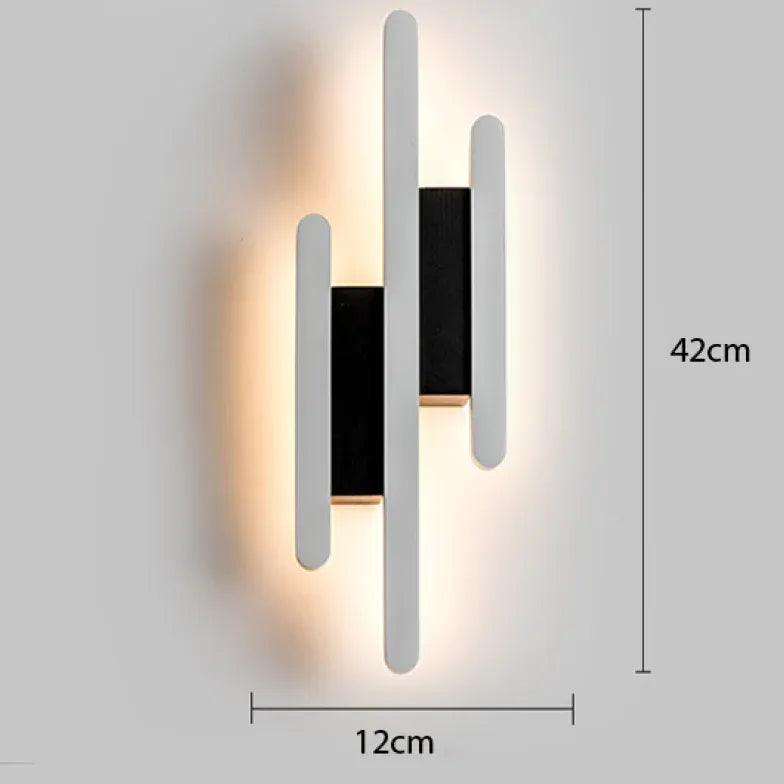 Minimalistyczna akrylowa lampa ścienna LED do wnętrz | boxzora