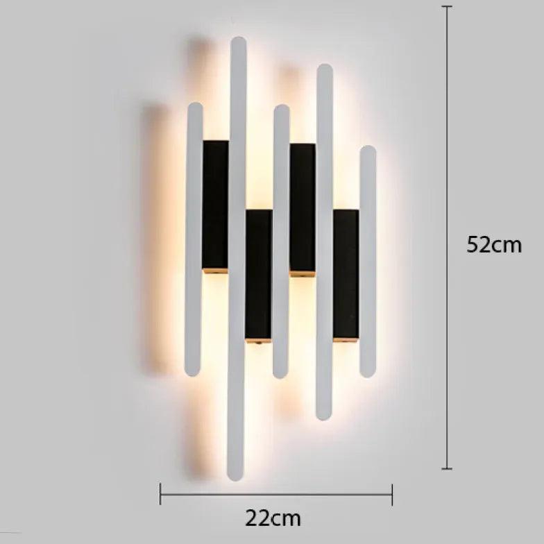 Minimalistyczna akrylowa lampa ścienna LED do wnętrz | boxzora
