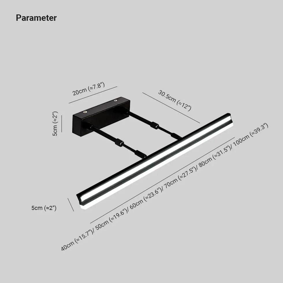Apliques LED extensibles para baño sin taladro | boxzora