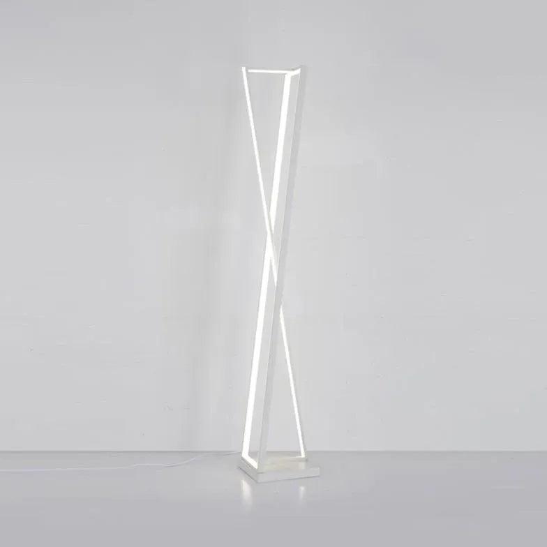 Lámpara de pie LED blanca moderna para dormitorio | boxzora