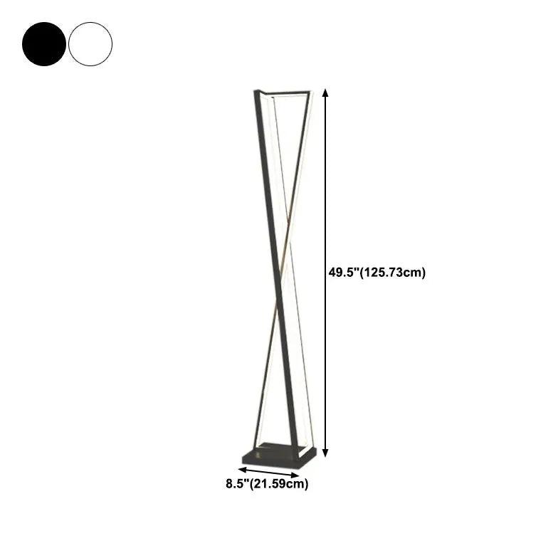 Moderne weiße LED-Stehlampe für das Schlafzimmer | boxzora