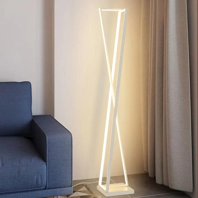 Moderne weiße LED-Stehlampe für das Schlafzimmer | boxzora
