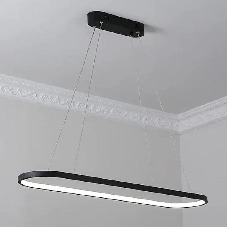 Modern Oval Ring LED Pendant Light for Dining Room | boxzora