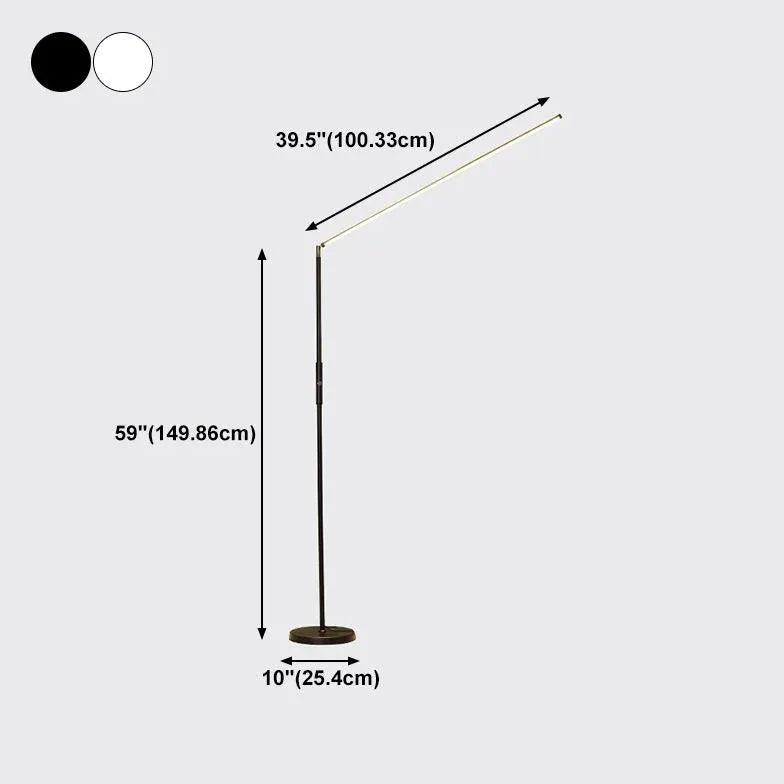 Lampe de sol moderne de lecture à LED pour salon | boxzora
