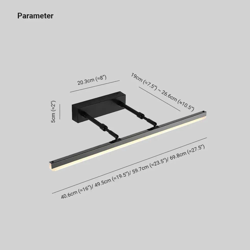 Minimalistische LED-badkamerwandlamp zonder boren | boxzora