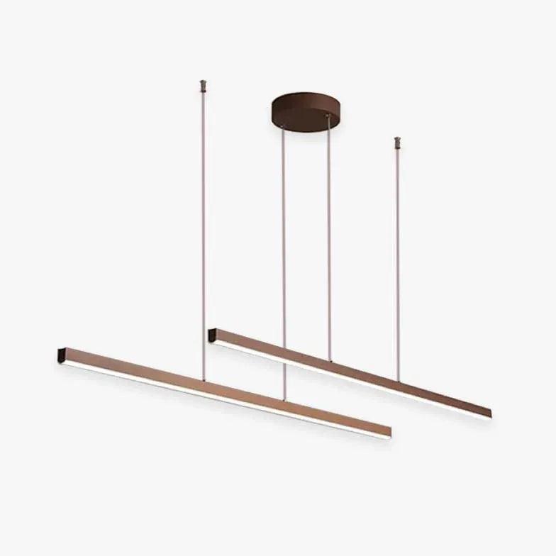 Minimalistyczna lampa wisząca LED z taśmą do jadalni | boxzora
